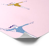 ピンクの体操選手 ポスター (角)