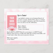 ピンクの作家ブックの起動招待状 チラシ (裏面)