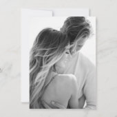 ピンクの保存日付 案内状 (裏面)