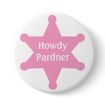 ピンクの保安官のバッジをカスタマイズ