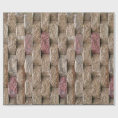 ピンクの保持石壁のラッピング紙 ラッピングペーパー (フラット)