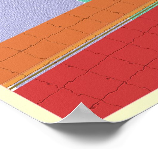 ピンクの傘の女の子 ポスター (角)