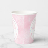 ピンクの傘の赤ちゃんシャワー 紙コップ (右)