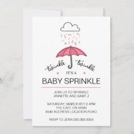 ピンクの傘twinkleベビーふりかけダウンロード 招待状