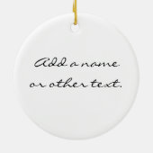 ピンクの元気づける石のTシャツおよびギフト セラミックオーナメント (裏面)