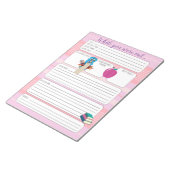 ピンクの先生を出ている間の代用型枠 ノートパッド (アングル)