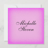 ピンクの光のウェディング招待状 招待状 (裏面)