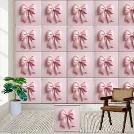 ピンクの光沢のあるリボンの弓の美的 – 皮とスティック 壁紙