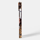 ピンクの光沢のある貝殻の石の貝殻のビーチ自然写真 Case-Mate iPhoneケース (裏面 / 左)