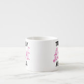 ピンクの全く素晴らしいAbuelaのギフト エスプレッソカップ (正面)