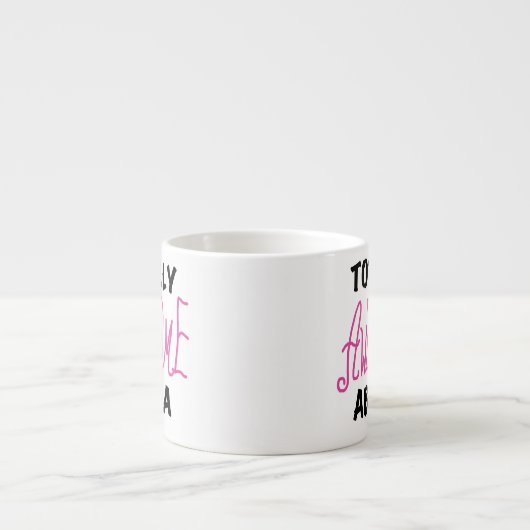 ピンクの全く素晴らしいAbuelaのギフト エスプレッソカップ (正面)