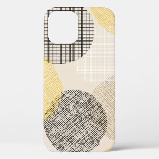 ピンクの円を使用したシームレスなジオメトリパターン Case-Mate iPhoneケース (裏面)