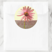 ピンクの円錐花 – もしその花はフェードし始める ラウンドシール (バッグ)
