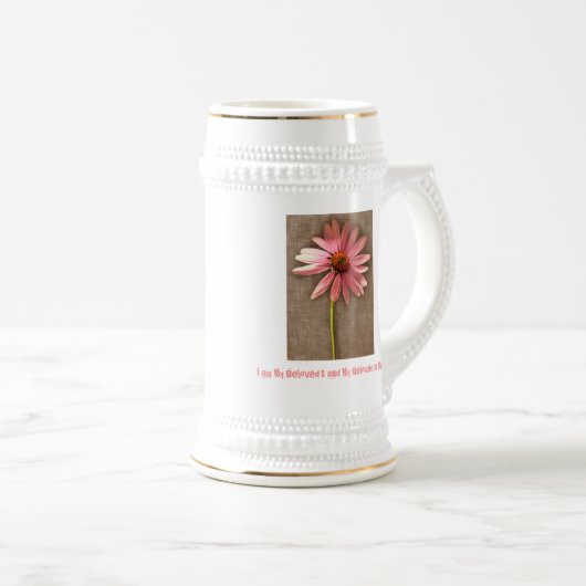 ピンクの円錐花 – 私は私の最愛の人で私の最愛の人 ビールジョッキ (正面右)