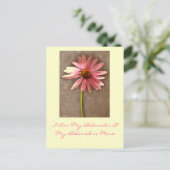 ピンクの円錐花 – 私は私の最愛の人で私の最愛の人 ポストカード (スタンド正面)