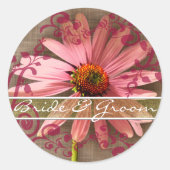 ピンクの円錐花 – 私は私の最愛の人で私の最愛の人 ラウンドシール (正面)