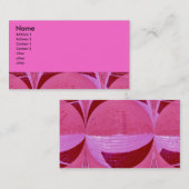 ピンクの円 名刺 (正面/裏面)