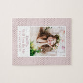 ピンクの写真は私の花の女の子の提案 ジグソーパズル (横)