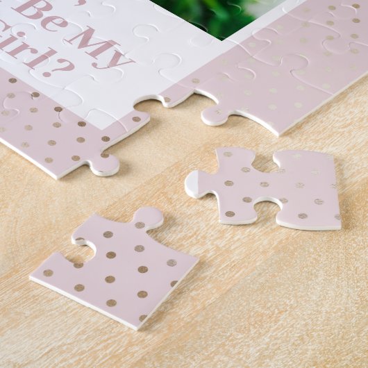 ピンクの写真は私の花の女の子の提案 ジグソーパズル (側面)