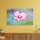 ピンクの写真アートのコスモスの花 キャンバスプリント (インサイチュ (リビング))