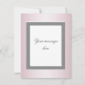 ピンクの写真サンキューカードRSVPすべての目的 サンキューカード (裏面)