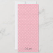 ピンクの写真付きチケット招待状 - 劇/映画 招待状 (裏面)