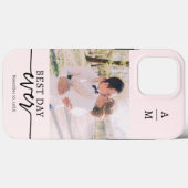 ピンクの写真入りスマホケース Case-Mate iPhoneケース (裏面 (横))