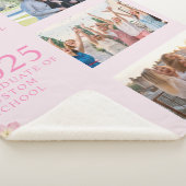 ピンクの写真卒業ブランケット シェルパブランケット (3/4)