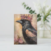 ピンクの冠をかぶったおとぎ話 ポストカード (スタンド正面)