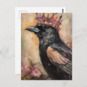 ピンクの冠をかぶったおとぎ話 ポストカード (正面/裏面)