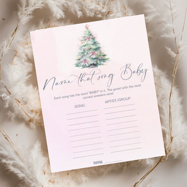 ピンクの冬その歌の赤ちゃんシャワーゲームの名前 (クリエイターアップロード済み)