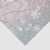 ピンクの冬のクリスマス家族写真 薄葉紙 (詳細)