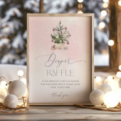 ピンクの冬のベビーそれは冷たい外おむつラッフル ポスター