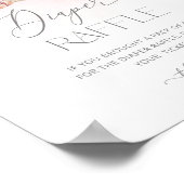 ピンクの冬のベビーそれは冷たい外おむつラッフル ポスター (角)