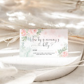 ピンクの冬のママの腹の大きさ エンクロージャーカード