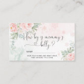 ピンクの冬のママの腹の大きさ エンクロージャーカード (正面)