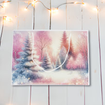 ピンクの冬のワンダーランドクリスマス