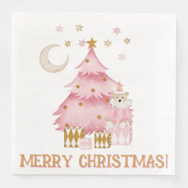 ピンクの冬の休暇キャンディコットンベア