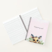 ピンクの冬の私の妊娠甘い小さな鹿のジャーナル ノートブック (内部)