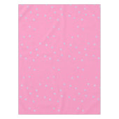 ピンクの冬の雪片 テーブルクロス (正面)