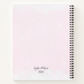 ピンクの冬マイコガネディンペンギンジャーナル ノートブック (裏面)