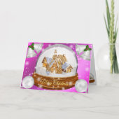 ピンクの冬 カード (正面)