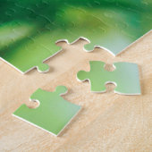 ピンクの出血ハート花 ジグソーパズル (側面)