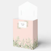 ピンクの初めての聖体拝領　エレガントなグリーン フェイバーボックス (オープン)