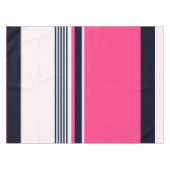 ピンクの制服のストライプ テーブルクロス (正面(横))