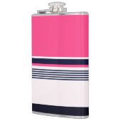 ピンクの制服のストライプ フラスク (左)