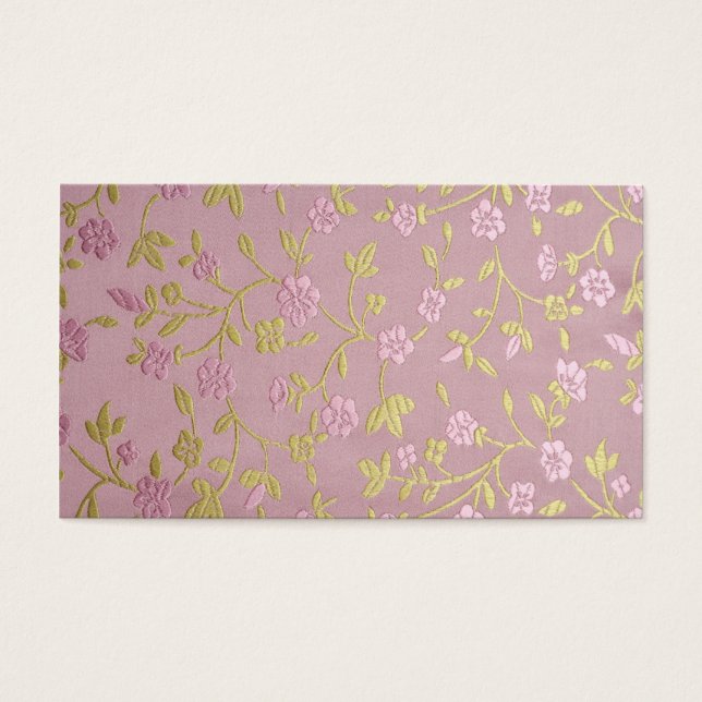 ピンクの刺繍花 (正面)