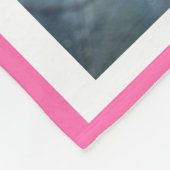 ピンクの前絵を私たちのハートペット記念コラージュ フリースブランケット (角)