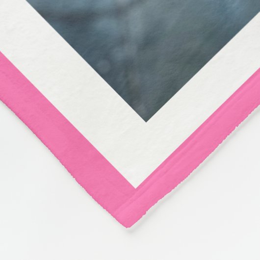 ピンクの前絵を私たちのハートペット記念コラージュ フリースブランケット (角)