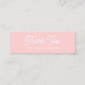 ピンクの割引をありがとうごモダンざいます スキニー名刺 (正面)